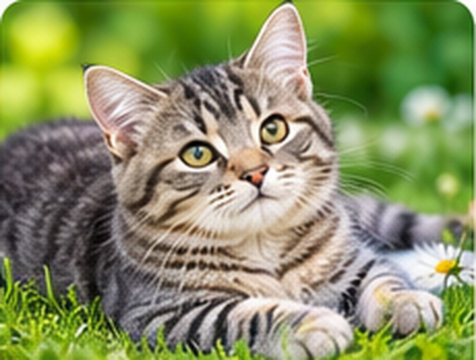 Cat relaxing