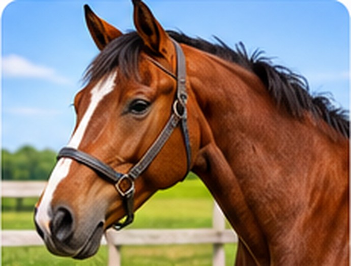 Horse outdoors